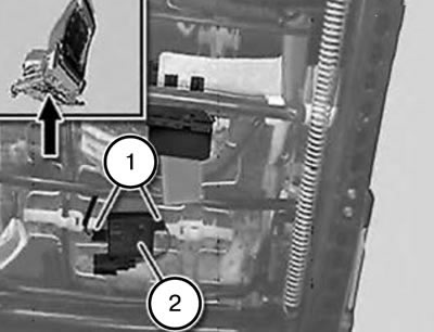 Note: For clarity, the seat in the picture is removed.