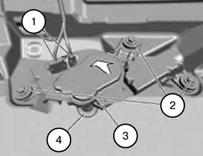 3. Unlock and disconnect the connectors (1).