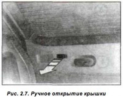Dacă există o defecțiune la echipamentul electric, capacul superior al portbagajului poate fi…