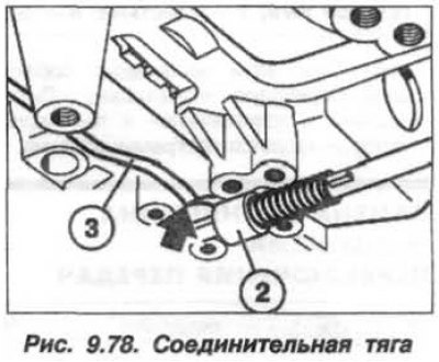 La instalare, biela (2, Fig. 9,78) trebuie să se potrivească în canelura de pe pârghia de blocare…