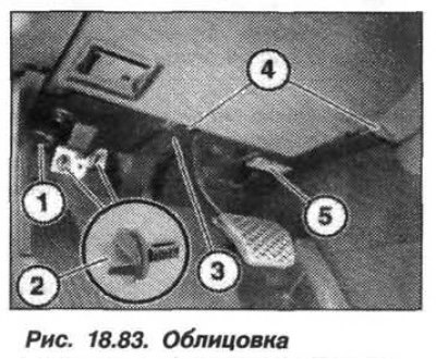 Deblocați mufa (ShS, 1, fig. 18.83) mecanismul pedalei și scoateți-l de pe garnitură (3). Slăbiți…