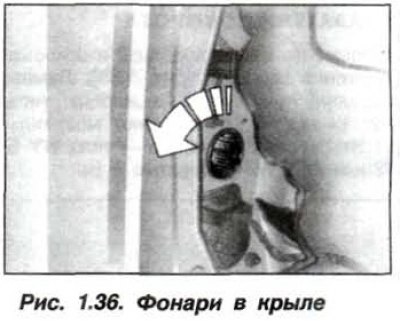 În grupul de lumini din spate lumini (vezi fig. 1.35), lanternă în aripă (vezi fig. 1.36), lumina…